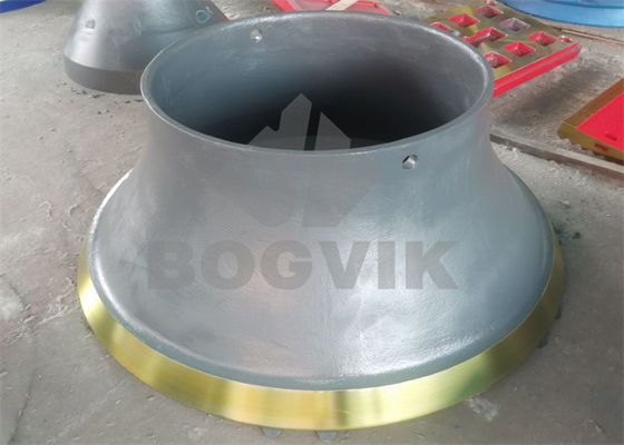 Manganeso alto Mn14Cr2 Mn18Cr2 M22Cr2 Concave de fundición y manto para trituradora de conos
