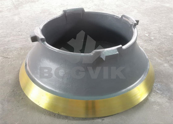 Manganeso alto Mn14Cr2 Mn18Cr2 M22Cr2 Concave de fundición y manto para trituradora de conos