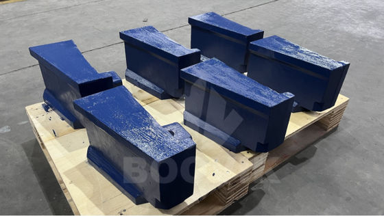 Vestidos de piezas de desgaste VSI para trituradoras Canica en tecnología cerámica