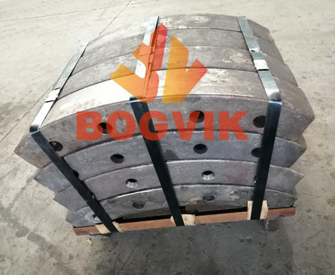 Piezas de trituradoras de metales Martillos Gran rompehielos y cortadores Barras Anvils Revestimientos laterales Tapones y martillos Protectores de pines