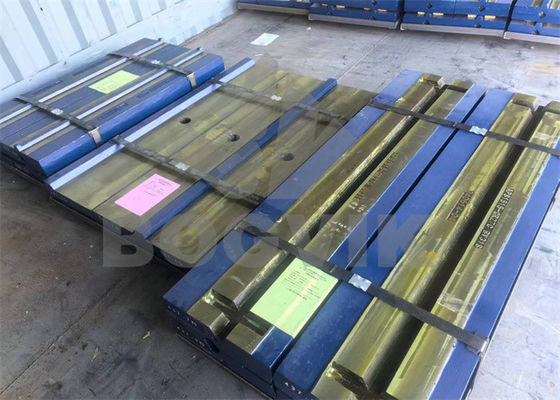 Acero martensítico con inserción de cerámica y alto cromo con barra de soplado de inserción de cerámica para trituración por impacto