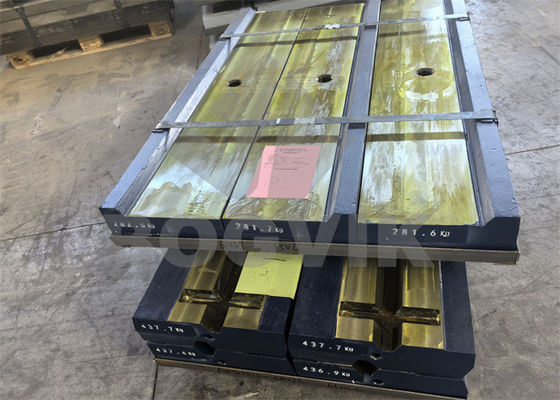 Acero martensítico con barra de soplado de inserción cerámica utilizado en el trituración de concreto, asfalto y piedra natural