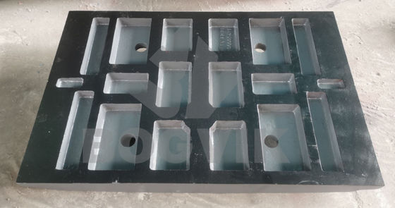 C12 Placa de mandíbula fija y oscilante con superdientes J4250000 J4260000 para minería