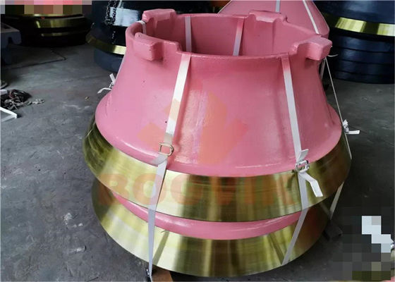 Partes de repuesto para el revestimiento de cuencas y el manto de alta magnesio para trituradoras de conos de TC1300