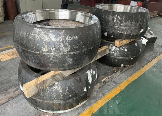 Partes de maquinaria para minería de cromo con rodillos de molienda de inserción cerámica