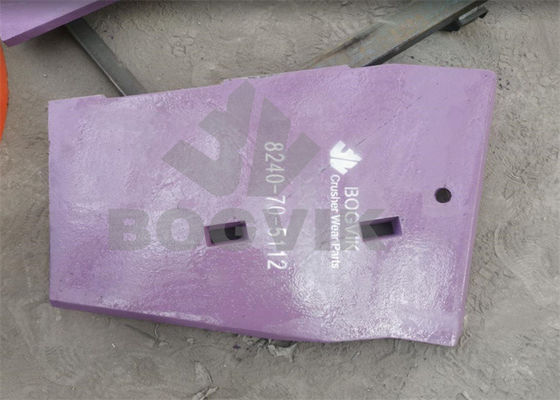 BR380 Triturador de mandíbulas Placa de mejilla inferior L/H 8240-70-5132 Placa de mejilla inferior R/H 8240-70-5142