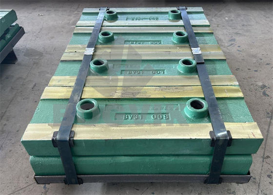 Trituradora de impacto Trituración de hormigón para utilizar placa de impacto de acero martensítico