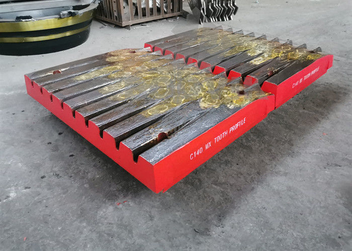 C140 MX Perfil dental Alto manganeso con inserción de cromo con alta eficiencia de producción